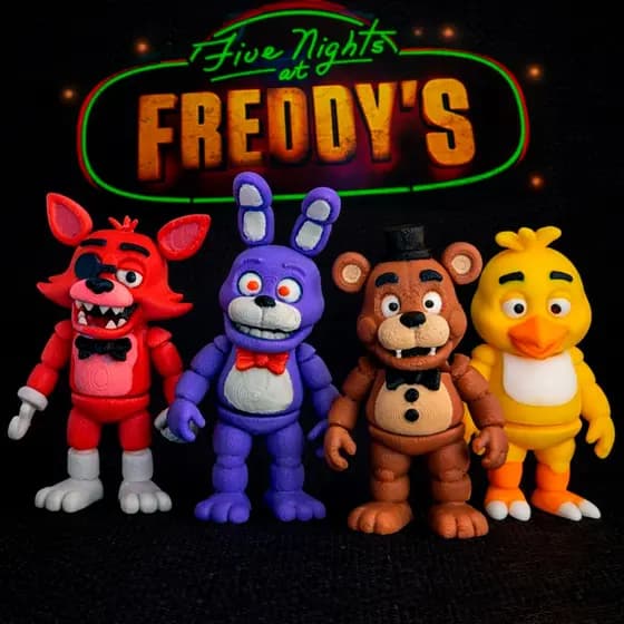 boneco brinquedo five nights freedys articulado