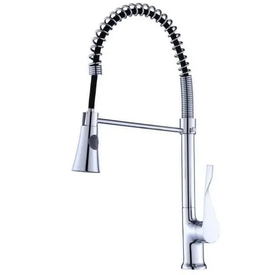 Torneira Gourmet Prizi Angle Monocomando com Misturador para Cozinha