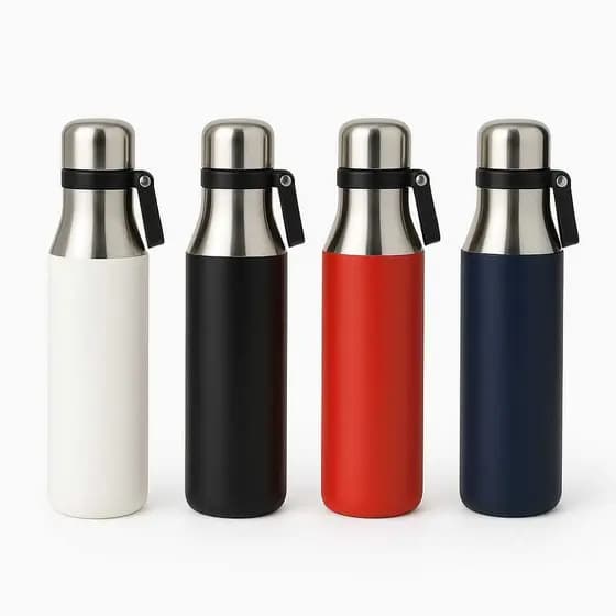 Garrafa Térmica Agua Cafe Inox 500ml Dupla Abertura Conserva Quente Frio Academia Viagem Escritório