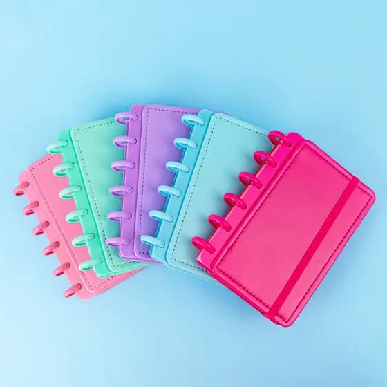 Caderno Inteligente A6 Capa Dura Original Mini Caderneta De Disco Agenda Planner Folhas Pautadas