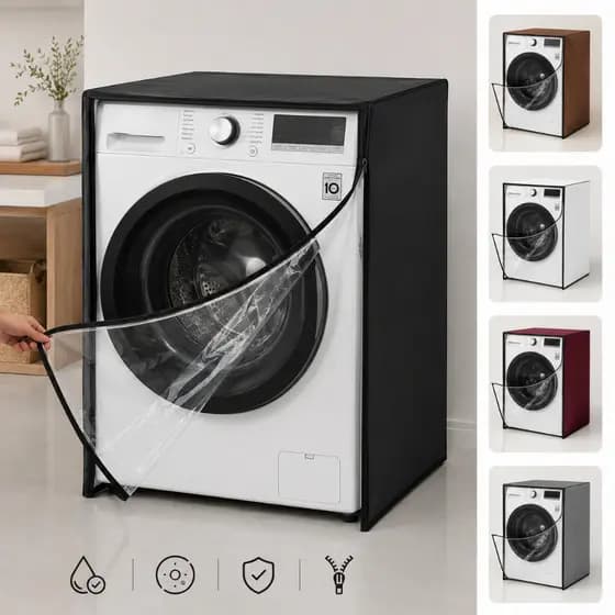 Capa Máquina Lava E Seca Lg11 Kg Corino Impermeável transparente