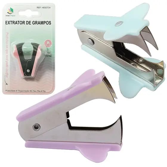 EXTRATOR DE GRAMPO DE METAL / PLASTICO GARRA INTER PAPER 24/6 E 26/6 5,5X4,4CM