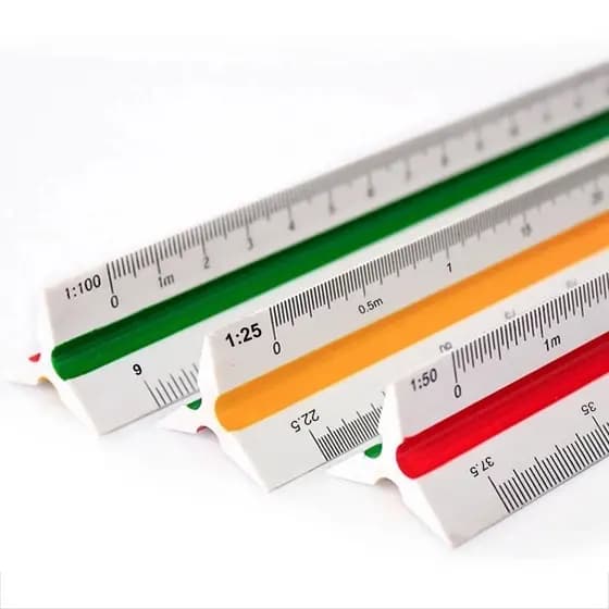 Escalímetro 30cm Plastico KAZ