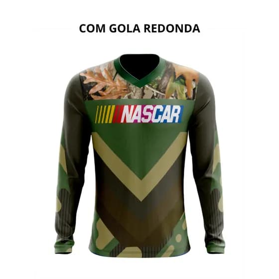 Camiseta Camuflada 24 Dry Fit Manga Longa Proteção UV50+ - Pesca, Motocross, Paintball, Tática, Trilha, Motociclista