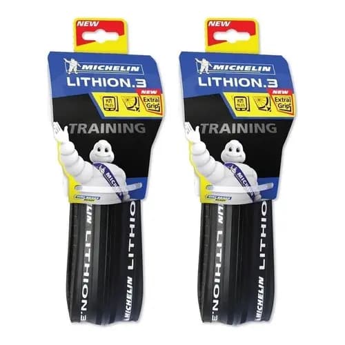 Par Pneu Speed Michelin Lithion 3 Performance 700x25 Kevlar
