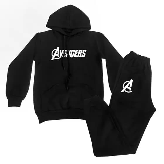 Conjunto Moletom Preto Infantil Blusa de Frio Desenho Menino infantil menino Conjunto homem aranha batman Naruto
