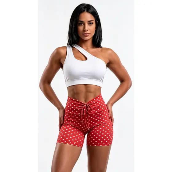 Short Para Academia Com Cordinha Frontal suplex poa Zero transparência
