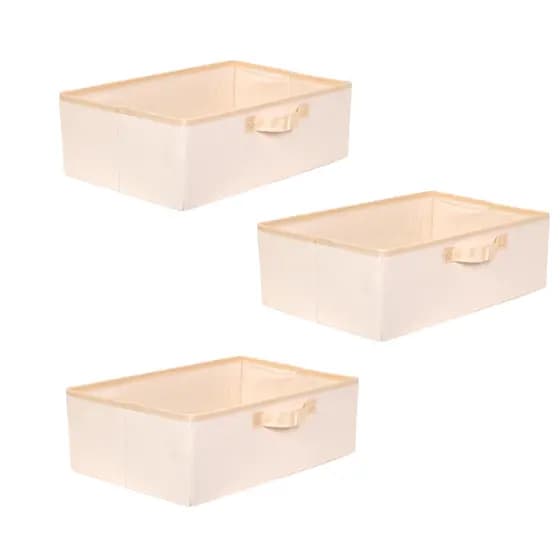 KIT 3 Caixas - Funcionalidade Caixas Organizadoras Grandes para sua Casa