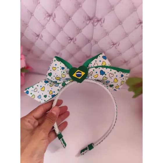 Tiara infantil do Brasil 🎀 Arco infantil do Brasil 🎀