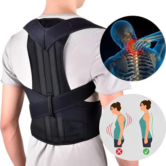 Corretor Postura Feminino Masculino Colete Alinhador Coluna