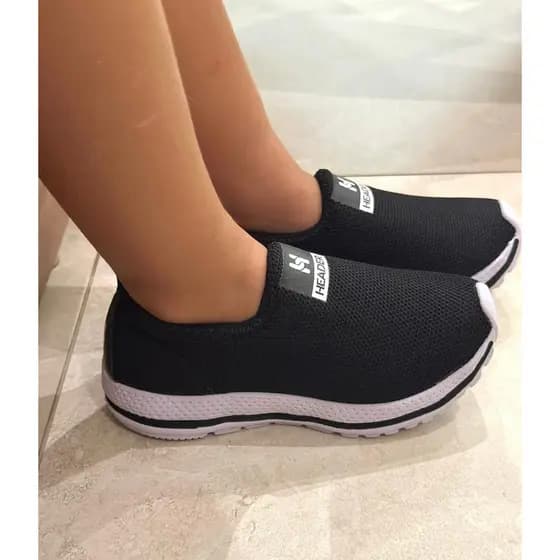 Tênis Meia Infantil Calce Fácil Meia Header Escolar Casual Criança Passeio
