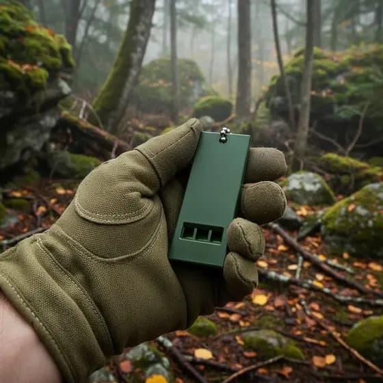 APITO DE EMERGÊNCIA VERDE MILITAR SOBREVIVÊNCIA CAMPING PESCA