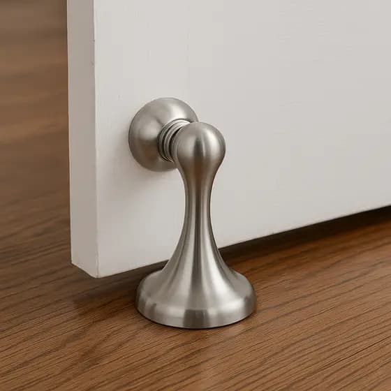 Prendedor Porta Magnética Trava Batedor Fixador de Porta De Parede Inox Imã Forte