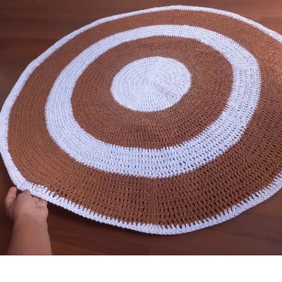 Tapete para sala ou quarto /quarto infantil ,decoração ,Tapete de croche redondo