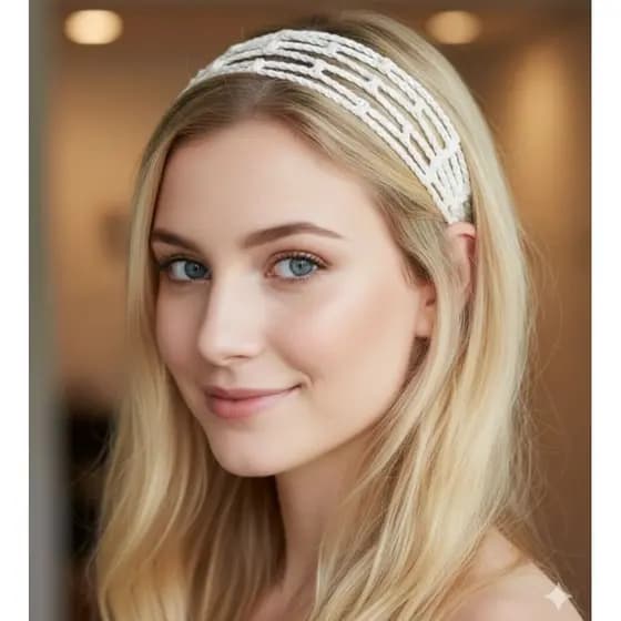 Tiara Headband em Crochê Artesanal – Faixa de Cabelo Boho Chic Estilo Blogueira crochet