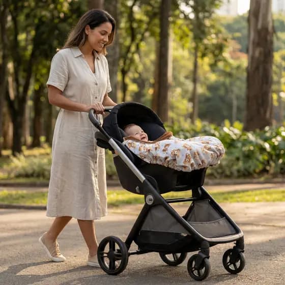 Catarim Baby Kids Manta Bebê Conforto com Elástico - Não Cai e Não Descrobre
