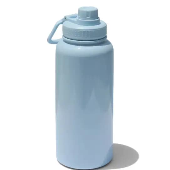 Garrafa Térmica para Sublimação com Parede Dupla Tampa Cantil Azul Bebê - 900ml