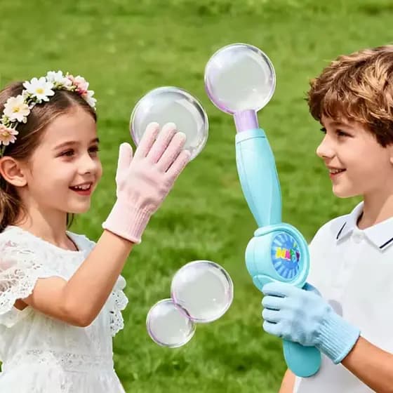 Máquina de Fazer Bolha de Sabão com Fumaça Spray Bublle