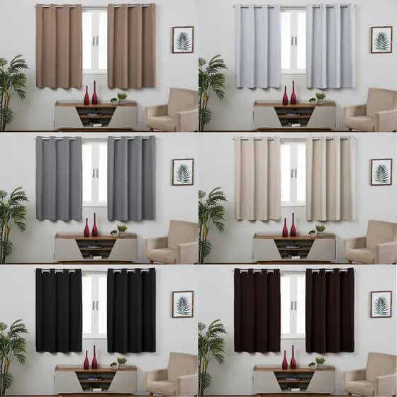 Cortina Blackout Em Tecido 2 80 X 1 80 (L x A) Janela Sala Quarto