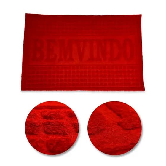 Capacho Antiderrapante Pequeno 58x38 Cms Tapete Porta Variedade Cores Entrada
