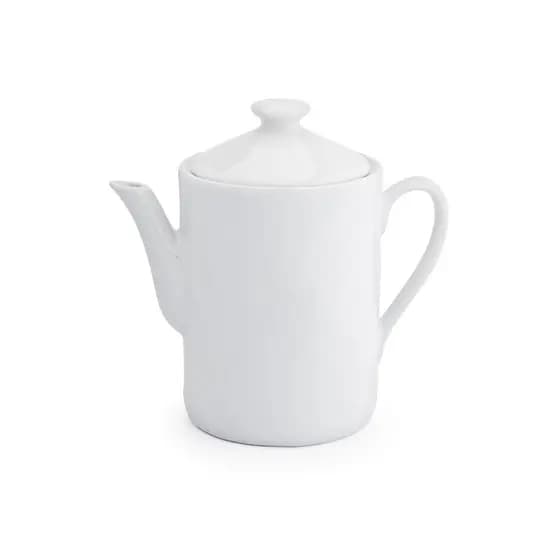 Bule de Café e Chá Porcelana Branca 1300ml para Cha Cafe Chaleira Leiteira Elegante Mesa Posta Decoracao