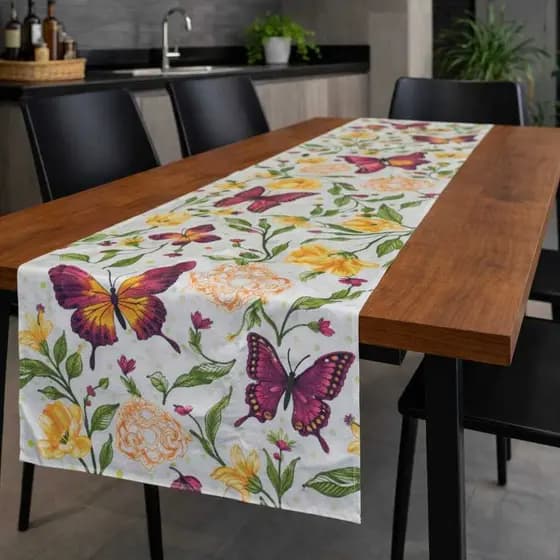 Caminho Trilho de Mesa Oxford Premium para Cozinha Decoração