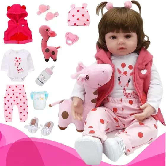 Bebe Reborn Boneca Reborn Com pelucia Marca New Happy