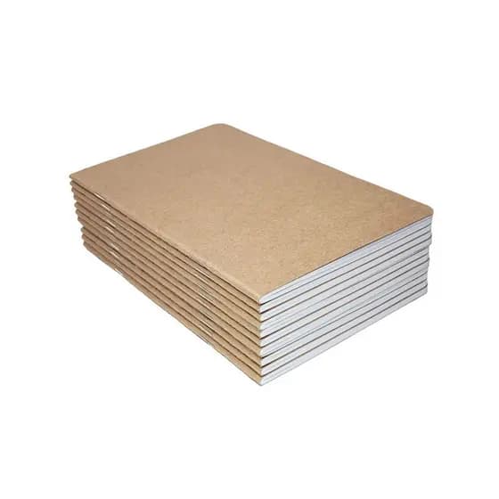 kit 300 Cadernos Kraft | mini | Lisos | Bloco Traveler A6 | Sketchbook Planner