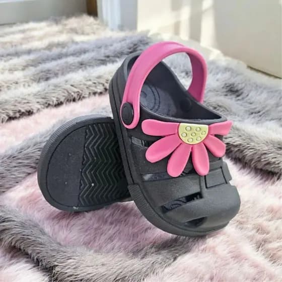 Papete Infantil Menina Babuche Feminina Criança Leve Delicada Confortável Solami