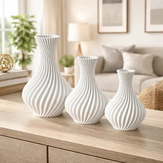 Vasos Decorativos Moderno Elegante Espiral Design Minimalista Decoração Sala Mesa Rack Estante