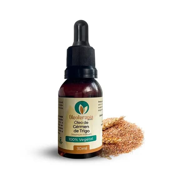 Óleo De Gérmen De Trigo 100% Puro Antioxidante Vitamina E Natural Skincare Pele Seca Madura Estrias