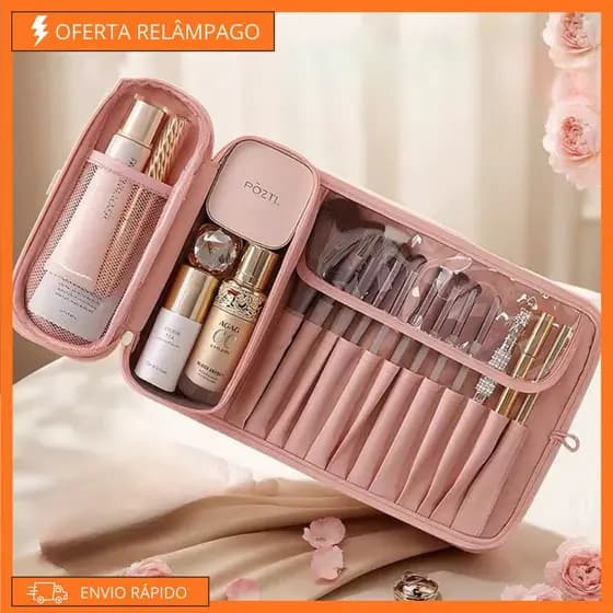 Necessaire Feminina Estojo de Bolsa Maquiagem Impermeável - Bolsinha de Maquiagem