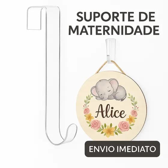 Suporte Gancho de Bone Toalhas Placa Maternidade Decoração Transparente Resistente SEM FURAR