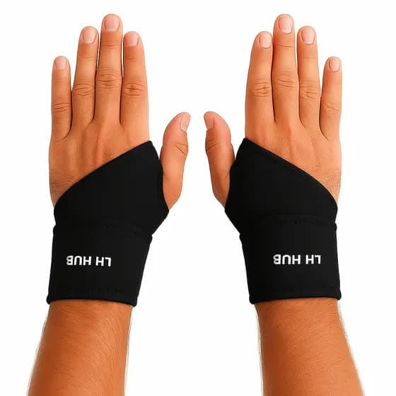 Munhequeira Ortopédica Alta Compressão Ajustável Neoprene Alívio de Dor e Suporte para Punho