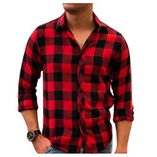 Camisa Xadrez Flanelada Blusa Masculina Manga Longa Inverno Promoção