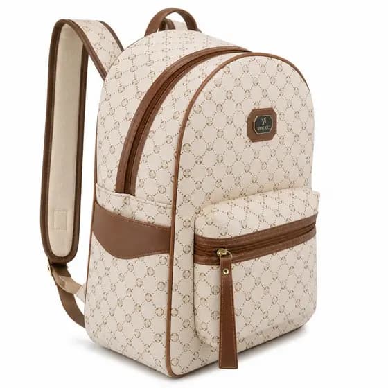 Mochila feminina couro sintético estilo linda elegante bolsa casual mulheres faculdade trabalho