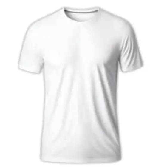 5 Camisetas Branca Casual Trabalho Escola Malha 100% Poliester Sublimação Atacado Oferta