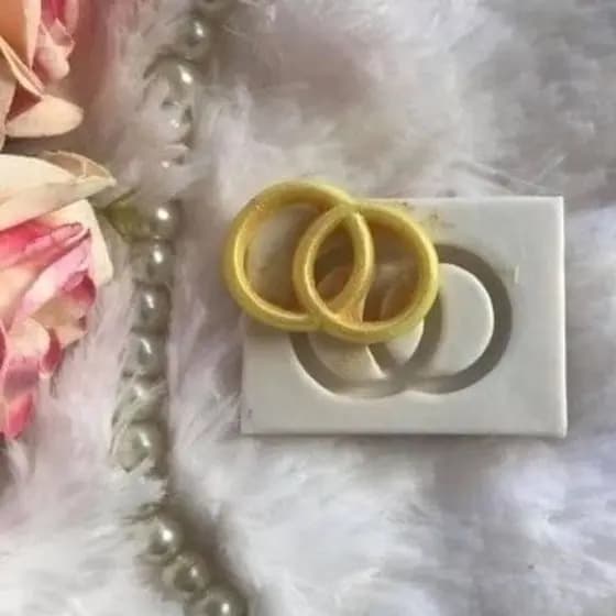 Molde de Silicone Alianças cód 996 / Casamento Noivos