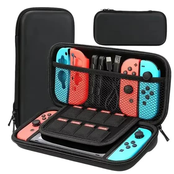 Case Bag Capa Protetora P/ Nintendo Switch Anti-Impacto Com 10 Slots De Jogos E Acessórios
