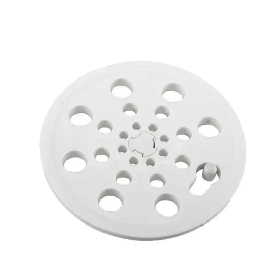 Ralo Grelha redonda de plástico para ralo 10cm branco com vedação abre e fecha anti odor e insetos
