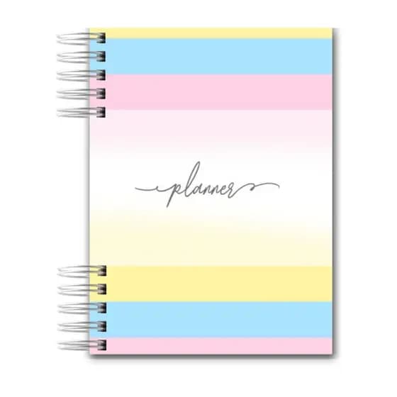 Agenda Planner Permanente Capa Dura A5 Cores