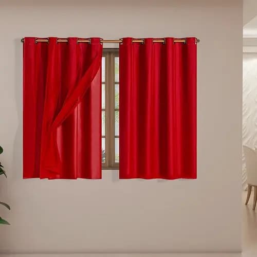 Cortina Pvc 2,80x1,80m Blackout Com Tecido Voil Corta Luz