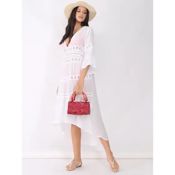 saida de praia de roupa vestido