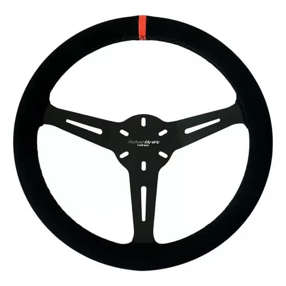 Volante Lotse Gamer Cyber Drift Camurça Tarja Vermelha G27 G29 G920
