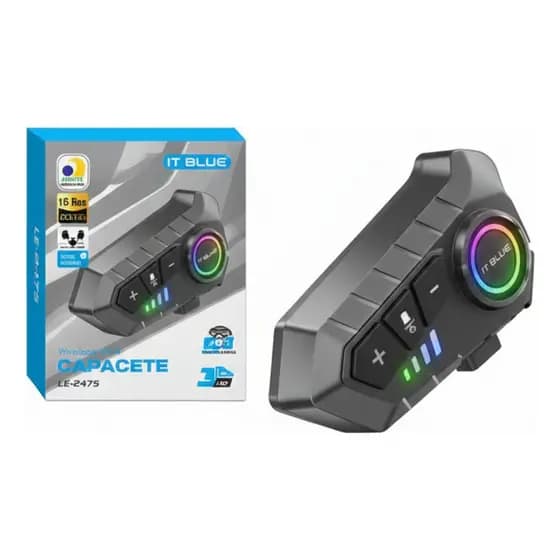 Intercomunicador Fone Ouvido P/ Motocicleta Bluetooth Le2475