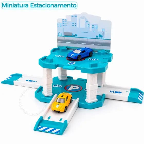 Brinquedo Infantil Pista Miniatura Estacionamento Carrinhos Garagem Menino Presente