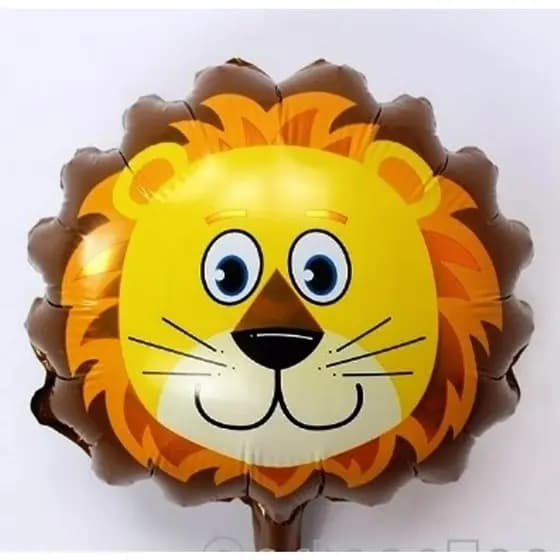 Balão Metalizado Leãozinho Tamanho 35cm ( 16 polegadas )