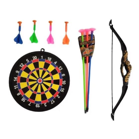 Kit Arco E Flecha brinquedo e Jogo Dardos Infantil