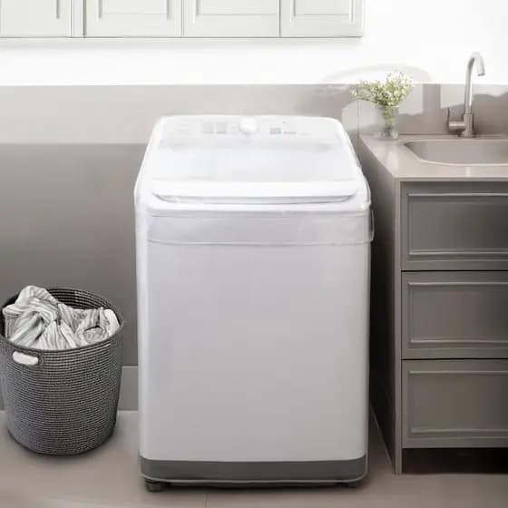 Capa para Maquina de Lavar Brastemp Consul Electrolux Todos Tamanhos PVC Grosso Transparente 12 16kg