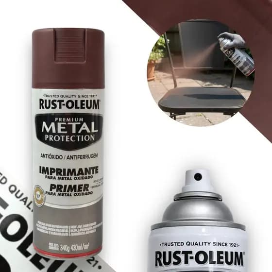 Spray Prime Marrom Antiferrugem Metal Protection Rust Oleum